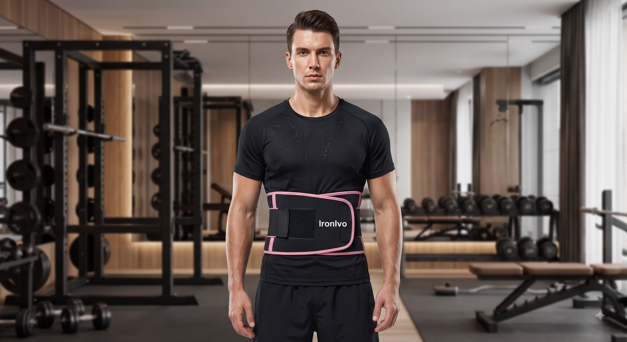Men’s Adjustable Waist Trimmer Belt – Sweat & Waist Support Belt